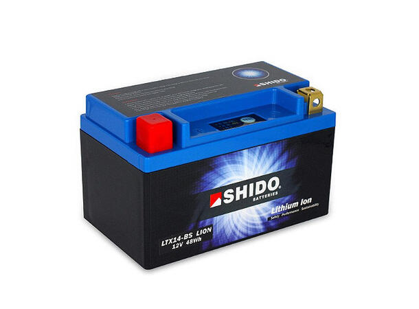 Shido LTX14-BS Lithium - 12V ATV/MC/Snøscooter Batteri